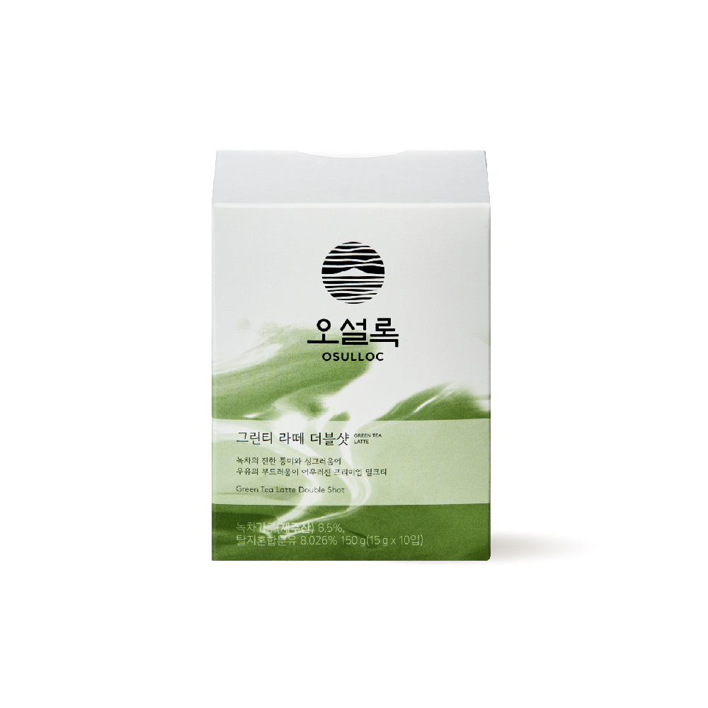 OSULLOC Green Tea Latte Double Shot (10 sticks)