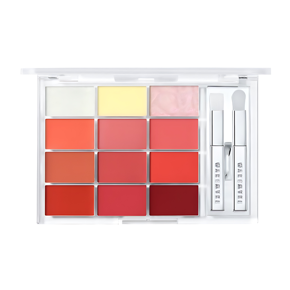 WAKEMAKE Soft Coloring Lip Palette 12g 02 Peak Peach Glowing