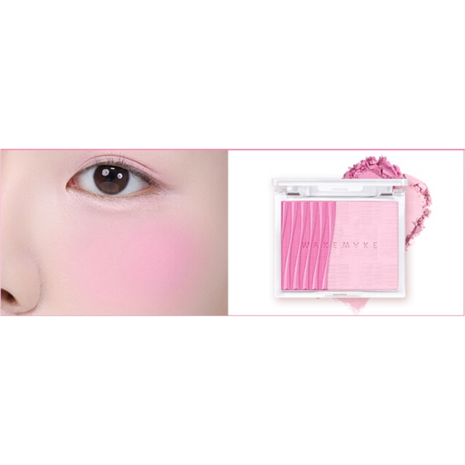 WAKEMAKE Sheer Layering Dual Blusher (5 Colours) 04 PINK INTENSE