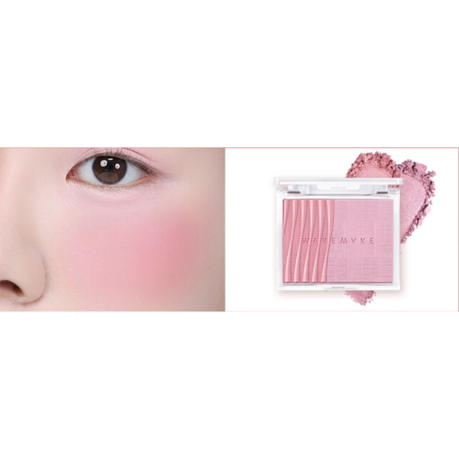 WAKEMAKE Sheer Layering Dual Blusher (5 Colours) 05 INDIA ROSE