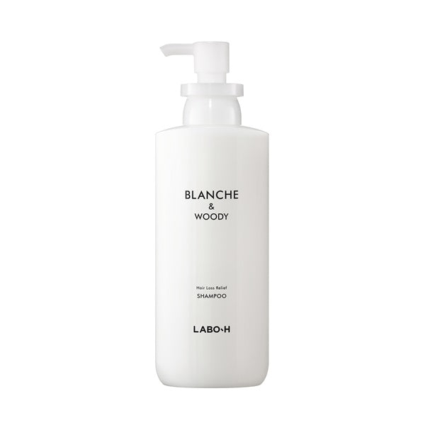 LABO-H Kopfhautstärkendes Shampoo, Haarausfallpflege, Blanche&amp;Woody, 400 ml 