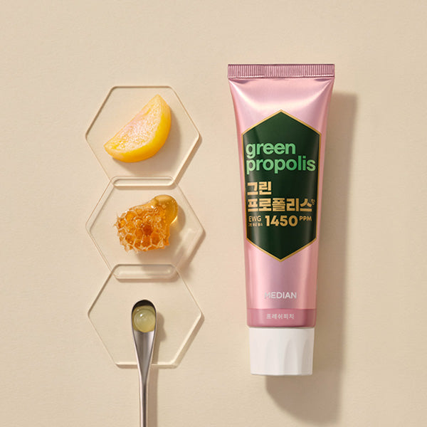 MEDIAN Green-Propolis Toothpaste Fresh Peach 100g*3