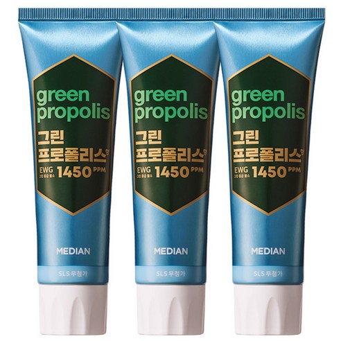 MEDIAN Grüne-Propolis Zahnpasta Pure Mint 100g*3 