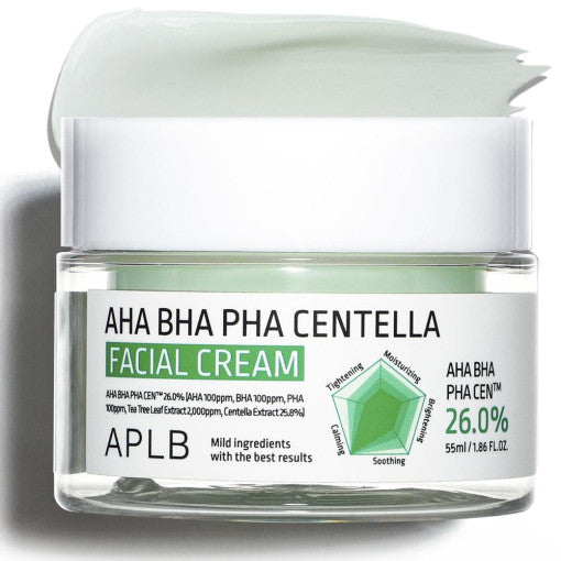 APLB AHA BHA PHA Centella Gesichtscreme 55 ml 