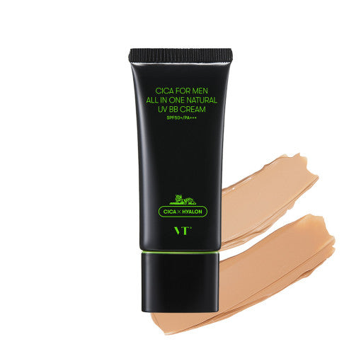 VT Cica für Männer, All-in-One-BB-Creme mit natürlichem UV-Schutz, 2 Farben, 30 g, LSF 50+/PA+++