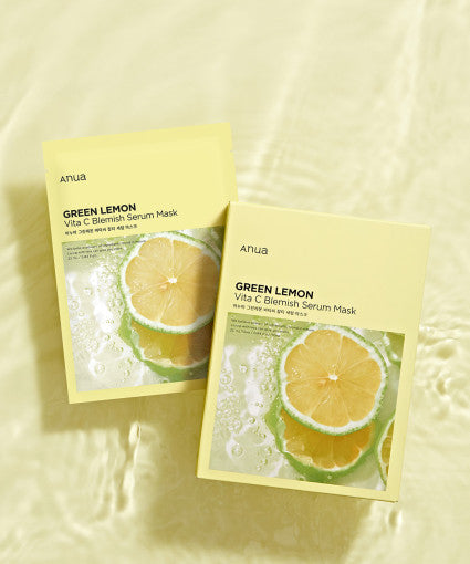 Anua Green Lemon Vita C Serummaske gegen Hautunreinheiten, 25 ml, 10 Stück