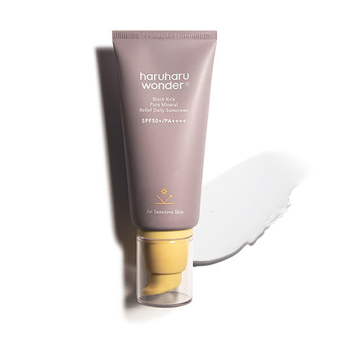 [Haruharu-Wunder] Schwarzer Reis Pure Mineral Relief Täglicher Sonnenschutz SPF50+ 50ml 