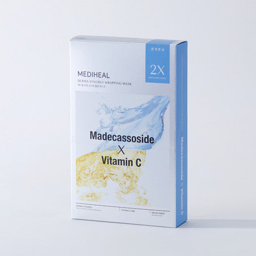 MEDIHEAL Derma Synergy Wickelmaskenblatt 10P #Madecassoside X Vitamin C