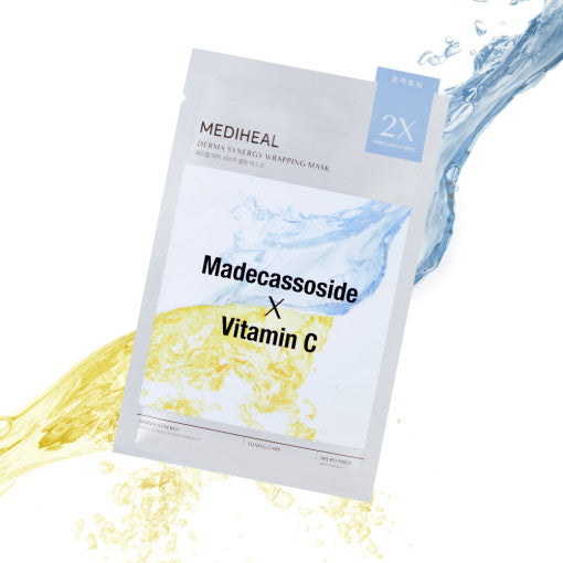 MEDIHEAL Derma Synergy Wickelmaskenblatt 10P #Madecassoside X Vitamin C