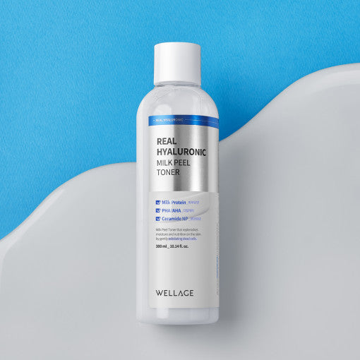 WELLAGE Echtes Hyaluron-Milchpeeling-Toner, 300 ml