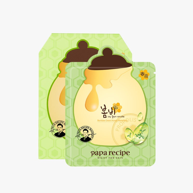 Papa Rezept Bombee Green Honey Mask Pack Set 25 g x 10 Stück