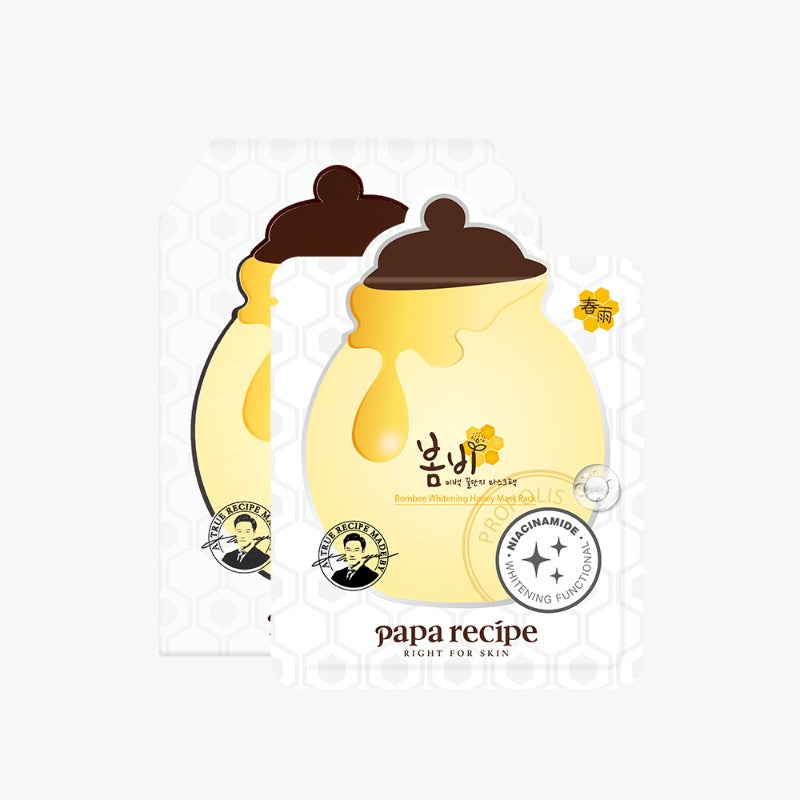 Papa Rezept Bombee Whitening Honey Mask Pack Set 25 g x 10 Stück