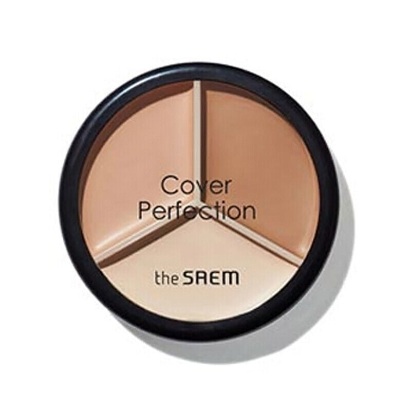 the SAEM Cover Perfection Triple Pot Concealer 4.5g*3 02 Contour Beige