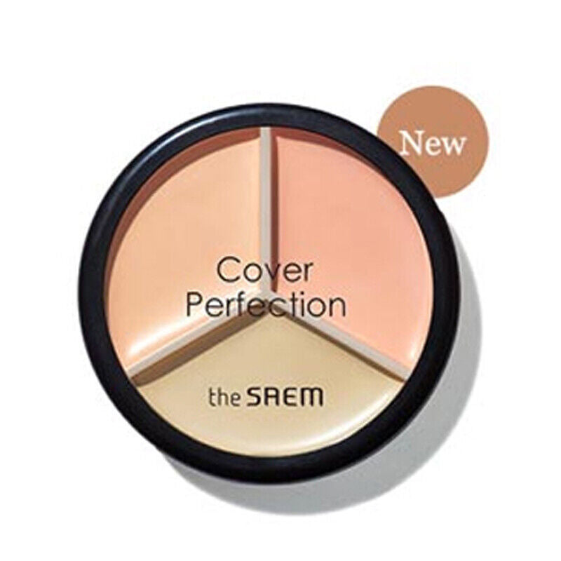 the SAEM Cover Perfection Triple Pot Concealer 4.5g*3 03 Correct up Beige