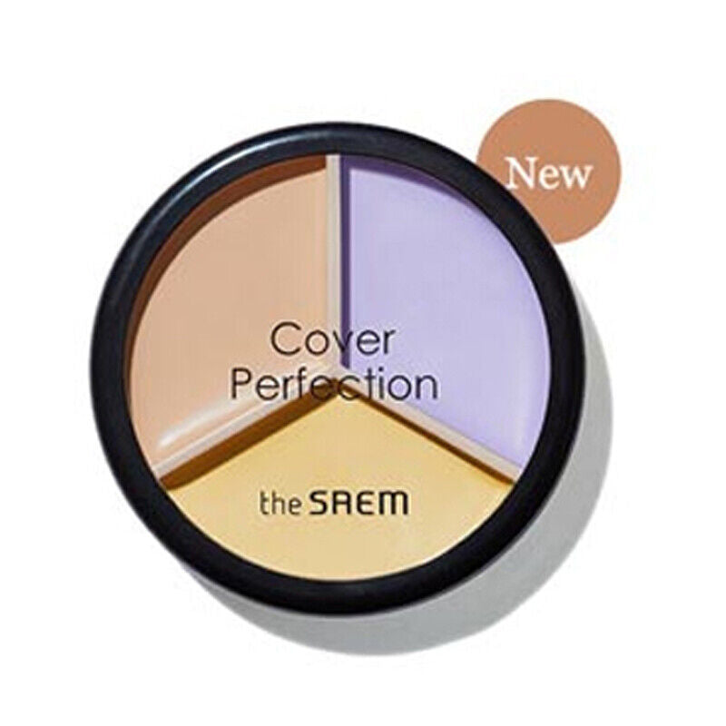 the SAEM Cover Perfection Triple Pot Concealer 4.5g*3 04 Tone up Beige