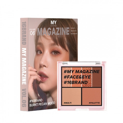 16BRAND My Magazine Shadow Palette 7.5g (10colors) Vol.06 BURNT PECAN MOOD