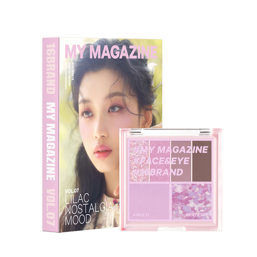 16BRAND My Magazine Shadow Palette 7.5g (10colors) Vol.07 LILAC NOSTALGIA MOOD