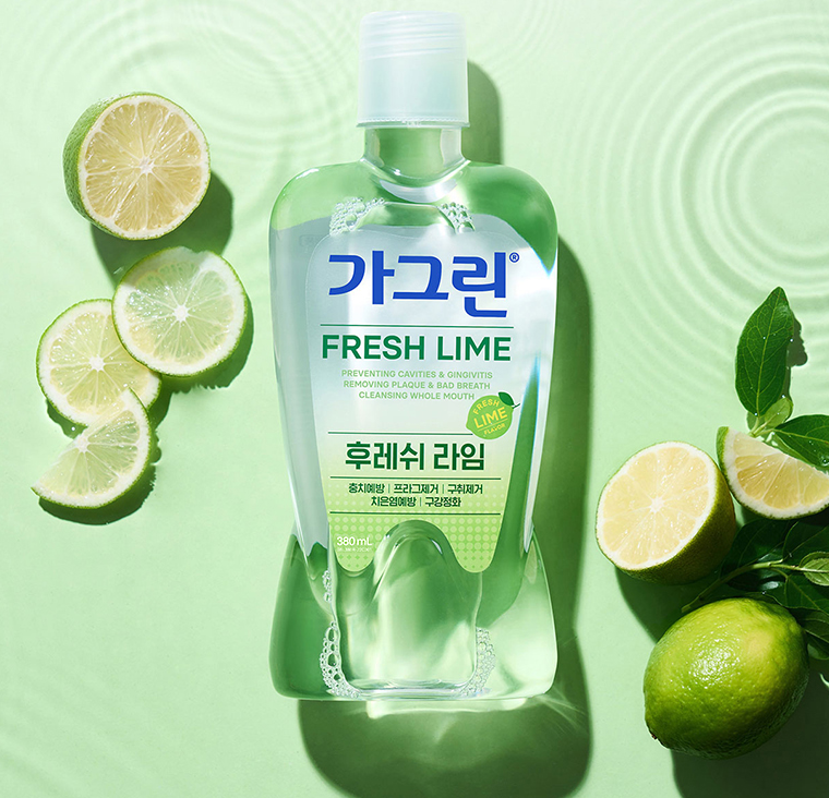 Gagreen FRESH LIME Mouthwash 380mlX3ea