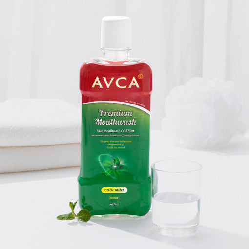 AVCA Mild Mouthwash Cool Mint 800ml