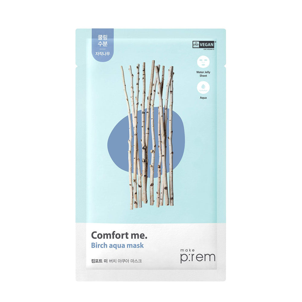 make p:rem Comfort Me. Mask Pack 30ml x 10ea (3 Type) Comfort me Birch Aqua Mask