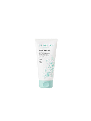 THE FACE SHOP Herb Day 365 Amino Acid Facial Foaming Cleanser 170ml #Aloe