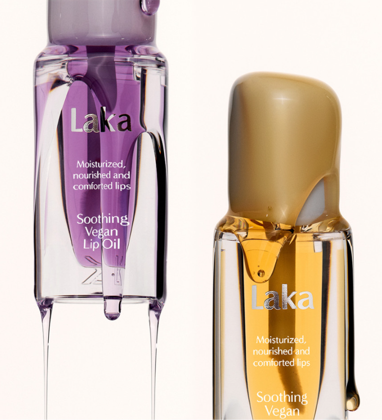 Huile à lèvres végétalienne apaisante Laka #Calming Purple