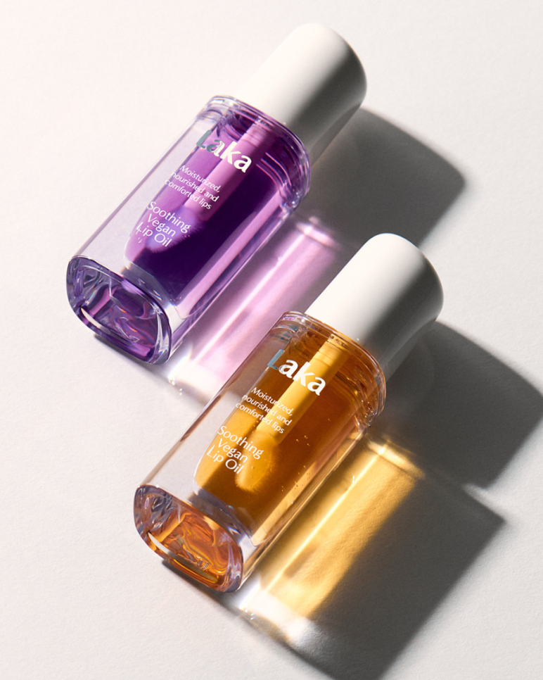 Huile à lèvres végétalienne apaisante Laka #Calming Purple