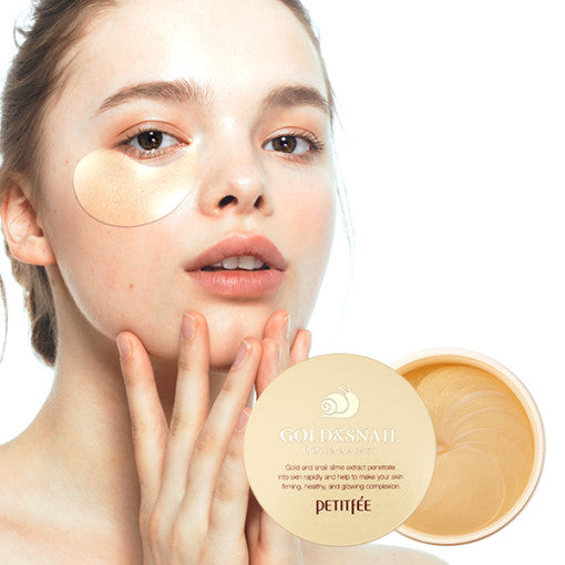 PETITFEE Gold Snail Hydrogel Eye Patch (1.4g X 60 Patches)