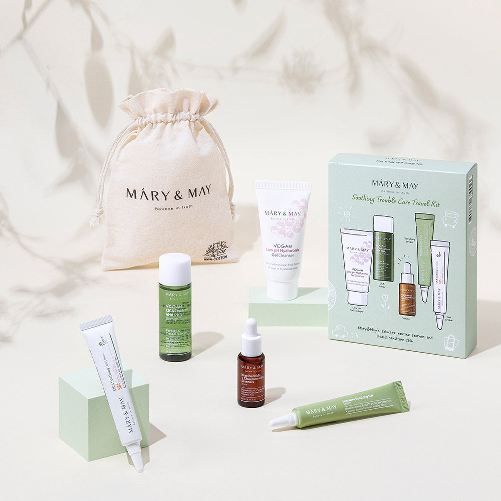 [MARY & MAY] Soothing Trouble Care Travel Kit (5pcs)