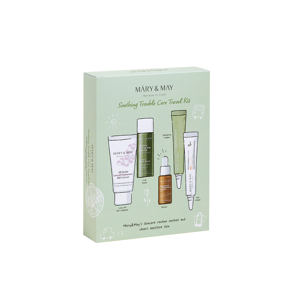 [MARY & MAY] Soothing Trouble Care Travel Kit (5pcs)