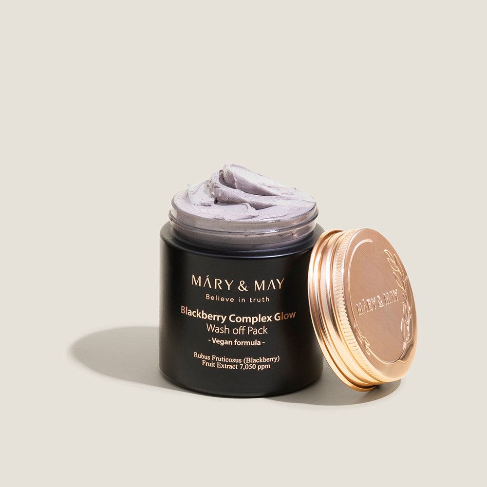 [MARY & MAY] Vegan Blackberry Complex Glow Washoff Pack 125g