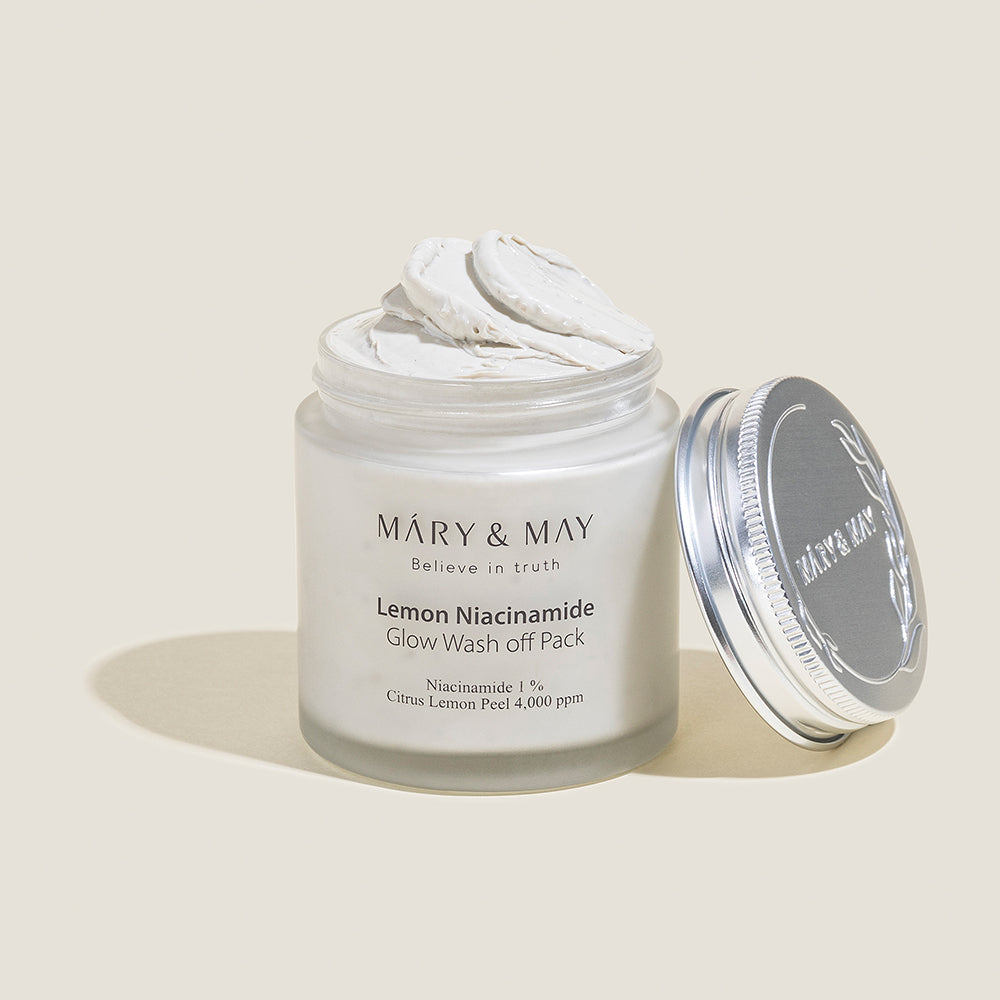 [MARY & MAY] Vegan Lemon Niacinamide Glow Wash off Pack 125g