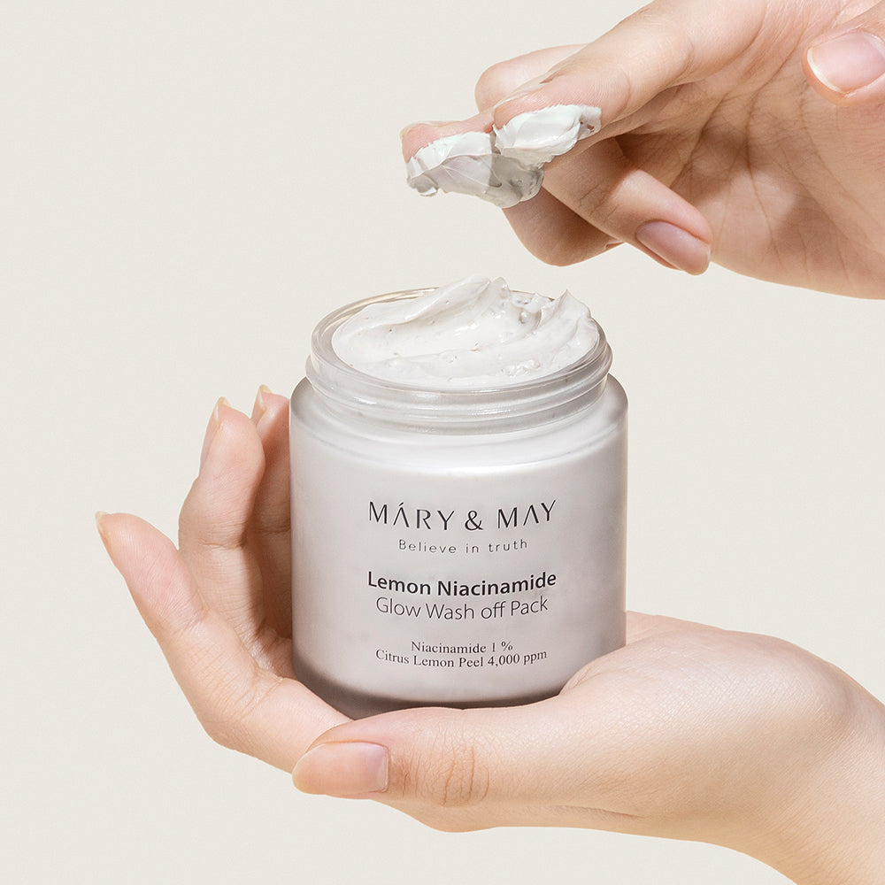 [MARY & MAY] Vegan Lemon Niacinamide Glow Wash off Pack 125g