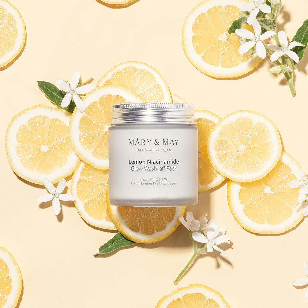 [MARY & MAY] Vegan Lemon Niacinamide Glow Wash off Pack 125g