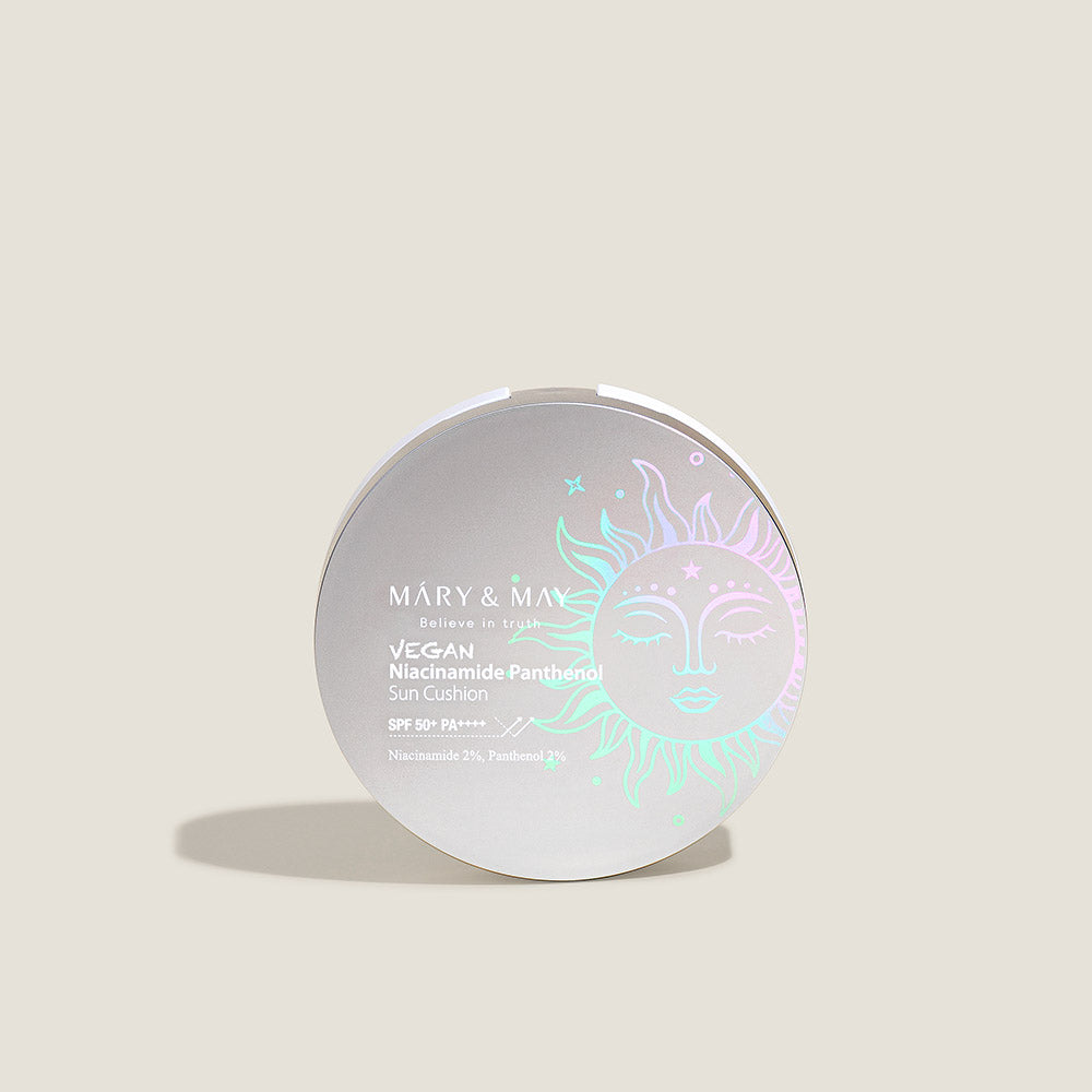 [MARY & MAY] Vegan Niacinamide Panthenol Sun Cushion SPF50+ PA++++ 25g