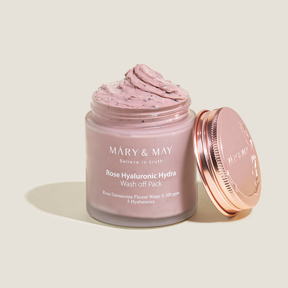 [MARY & MAY] Vegan Rose Hyaluronic Mask Special Set (125g+30g)