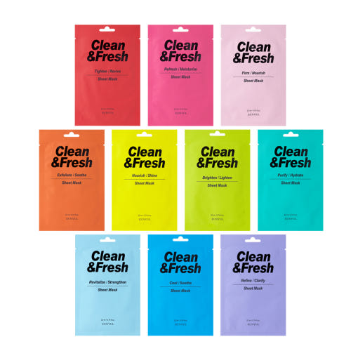 EUNYUL Clean & Fresh Sheet Mask 22ml*30ea (10-type)