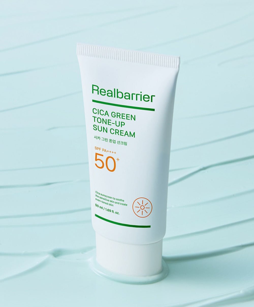 [Real Barrier] Cica Green Tone Up Sun Cream SPF 50+ PA++++ 50ml - JOSEPH BEAUTY