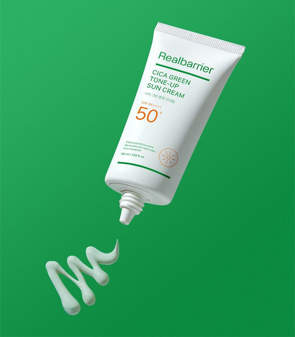 [Real Barrier] Cica Green Tone Up Sun Cream SPF 50+ PA++++ 50ml - JOSEPH BEAUTY