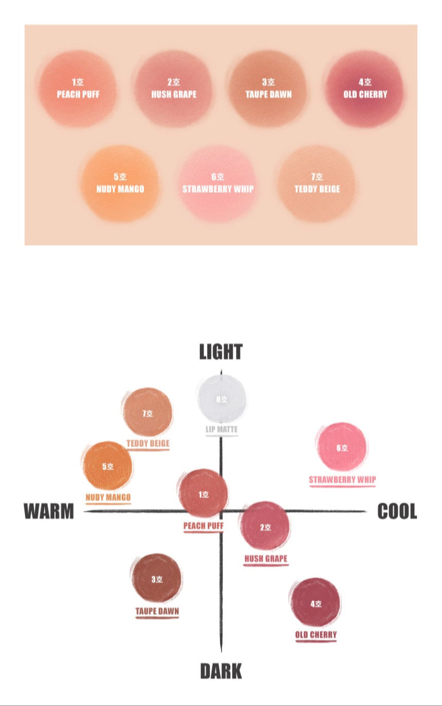 rom&nd Color Lip Matte 8g (8 Colors)