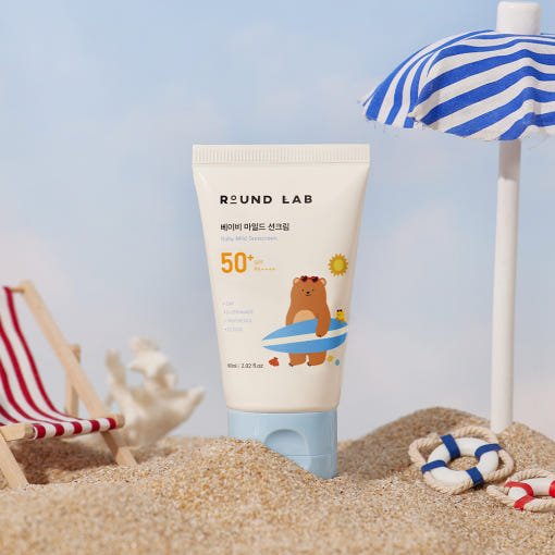 Round Lab Baby Mild Sun Cream SPF 50+ PA++++ 60ml - JOSEPH BEAUTY