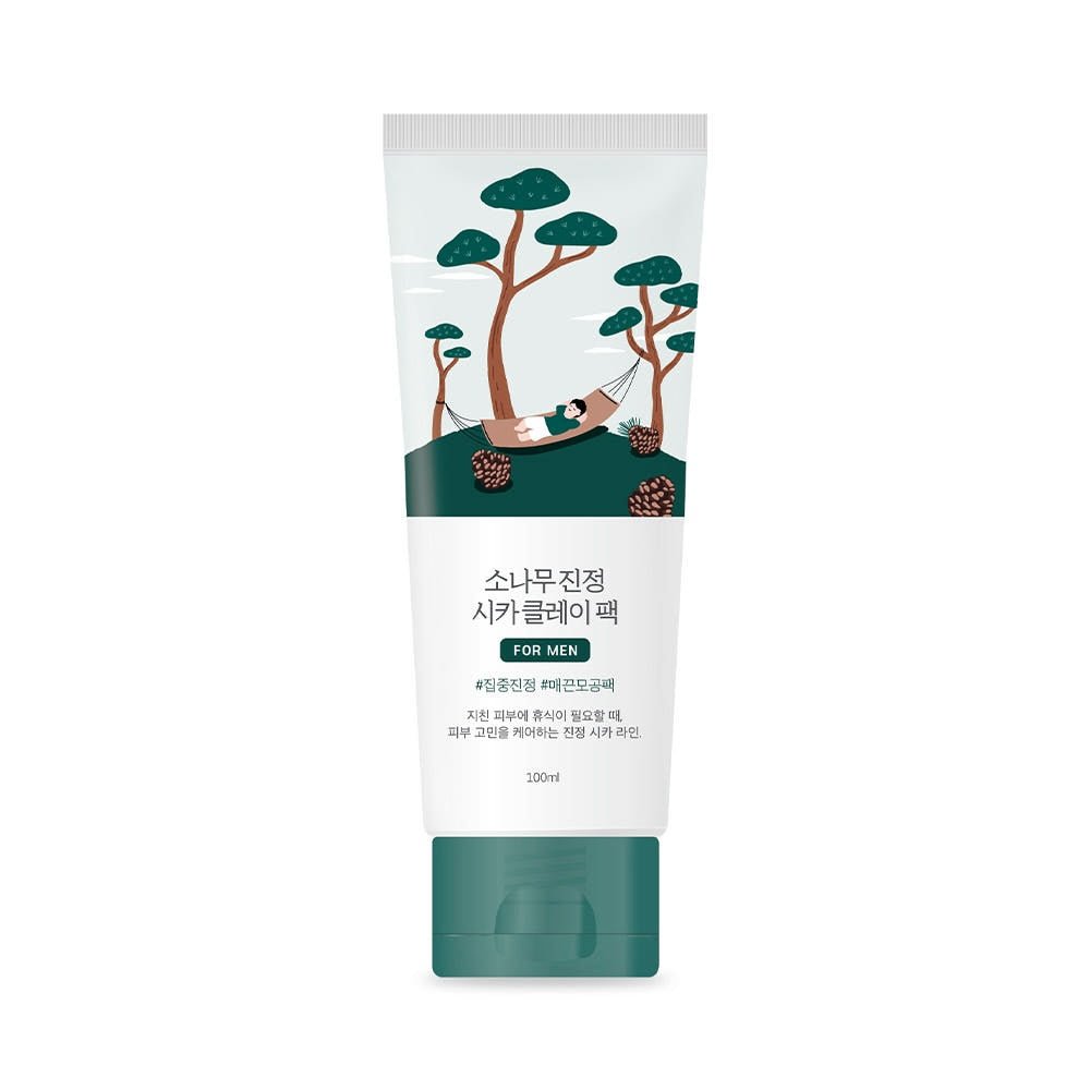 Round Lab For Men Pine Calming Cica Clay Pack 100ml - JOSEPH BEAUTY