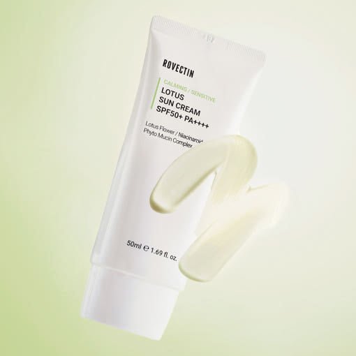 ROVECTIN Calming Lotus Sun Cream SPF50 PA++++ 50ml - JOSEPH BEAUTY