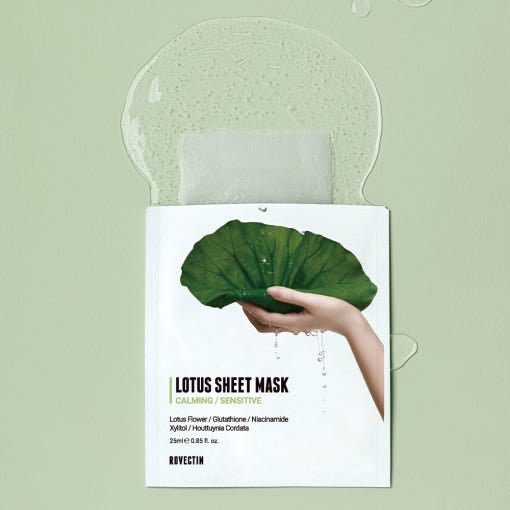 ROVECTIN Lotus Water Calming Sheet Mask 25ml X 10ea - JOSEPH BEAUTY