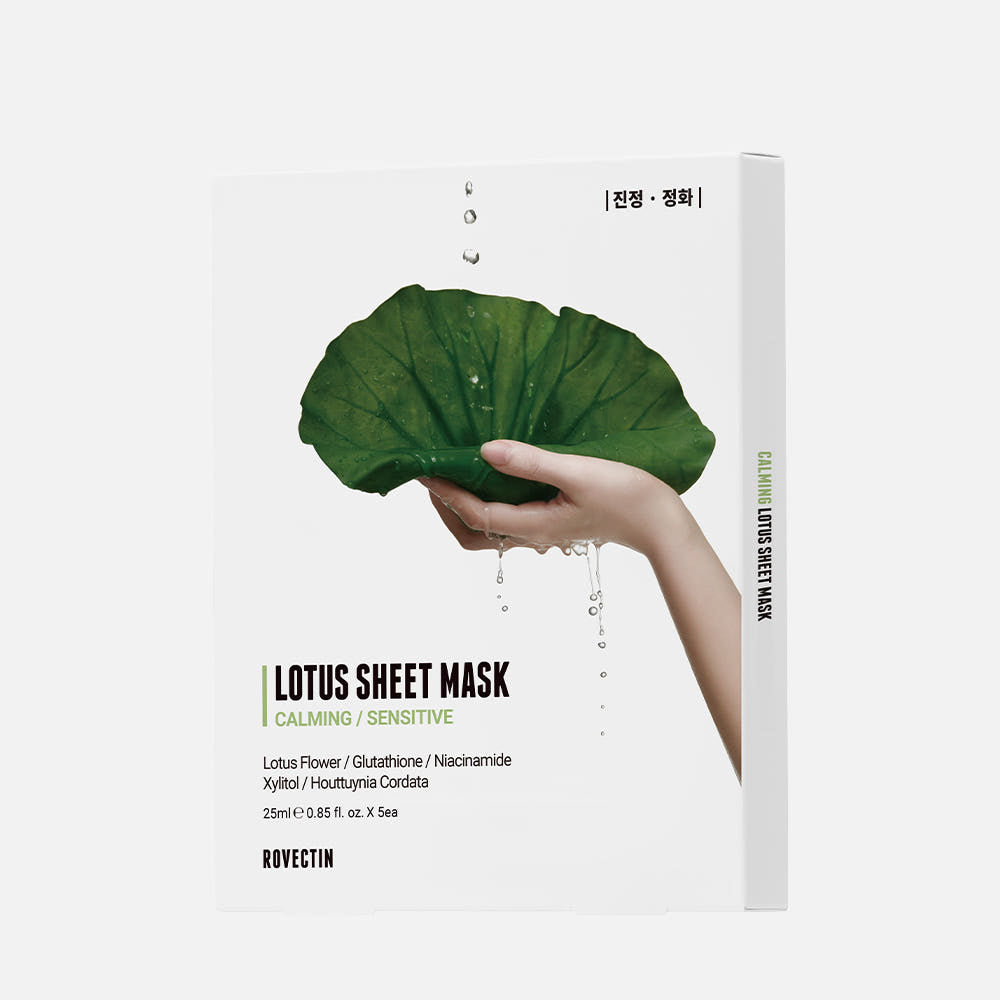 ROVECTIN Lotus Water Calming Sheet Mask 25ml X 10ea