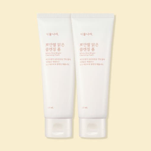 Shingmulnara White Rice Bright Cleansing Foam 120ml+120ml - JOSEPH BEAUTY