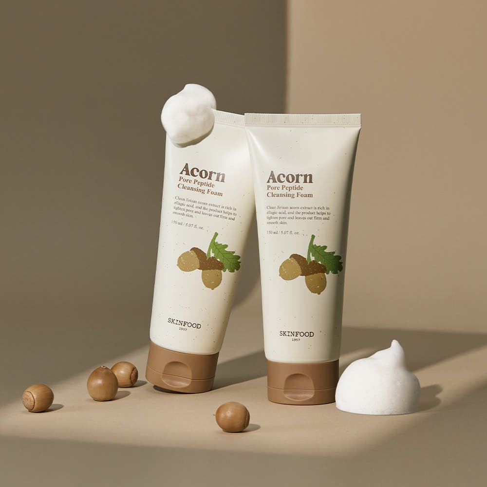 SKINFOOD Acorn Pore Peptide Cleansing Foam 150ml - JOSEPH BEAUTY