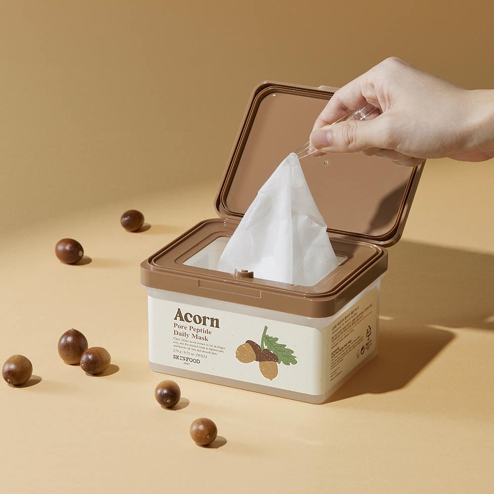 SKINFOOD Acorn Pore Peptide Daily Mask 270g/30ea - JOSEPH BEAUTY