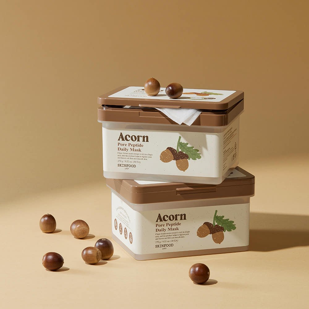 SKINFOOD Acorn Pore Peptide Daily Mask 270g/30ea - JOSEPH BEAUTY