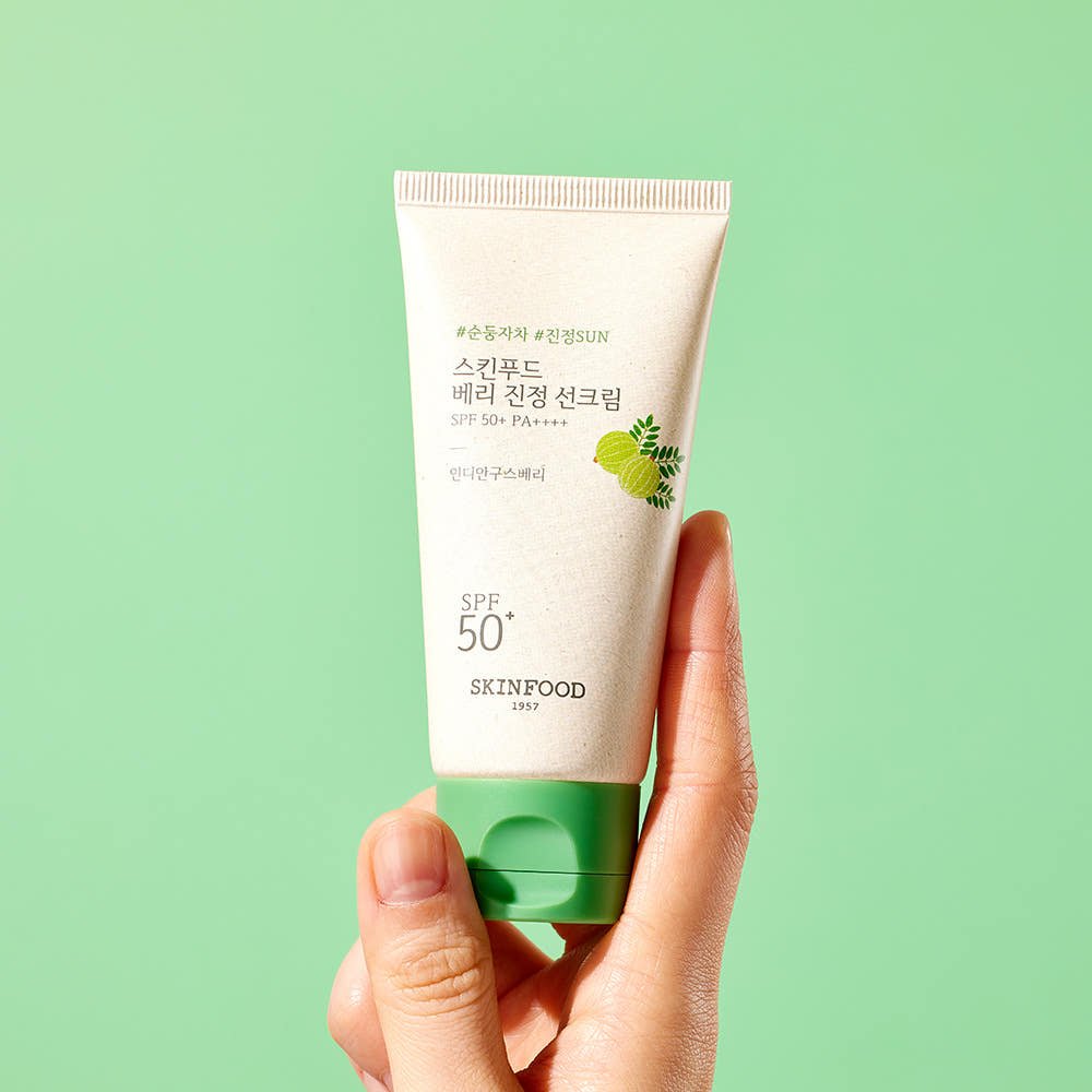 SKINFOOD Berry Soothing Sun Cream SPF50+ PA++++ 50ml - JOSEPH BEAUTY